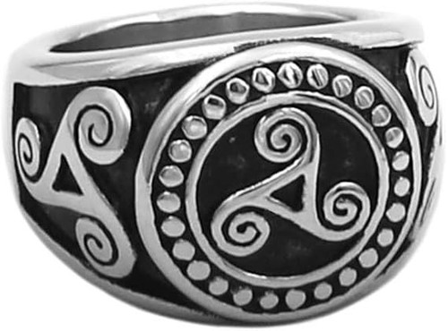 Bague chevalière triskell - bague,