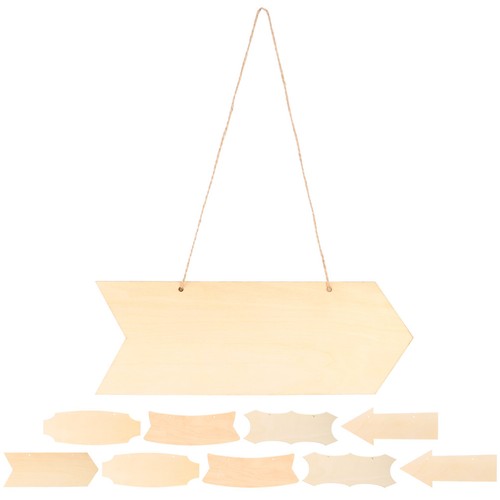 Ensemble plaques en bois - ,