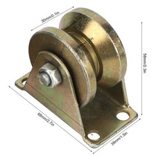 Lot De 2 Rails De Roulement à Rainure En V Pour Portail Coulissant Industriel SG