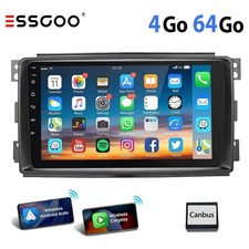 Pour Smart Fortwo 451 2005-2010 4+64G Android 15 Autoradio Apple Carplay GPS SWC