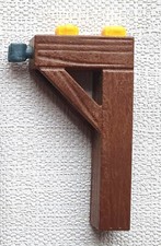 SUPPORT AVEC ATTACHES JAUNES ET CROCHET TENTE DE TOURNOI ROI 6695  PLAYMOBIL