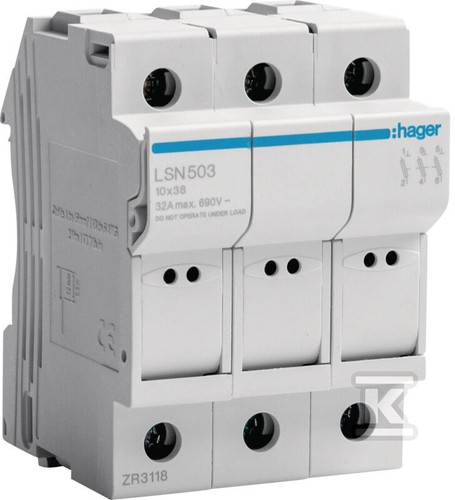 Lsn503 porte fusible - lsn503, 3p
