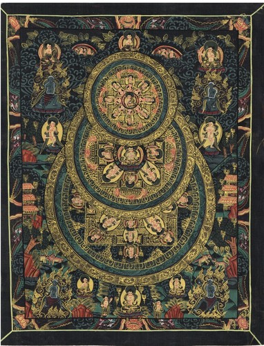 Main thangka peinture - peinture, de