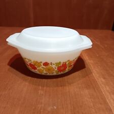 Marmite Vintage Codec, Fleurs Oranges, Marmite Avec Couvercle