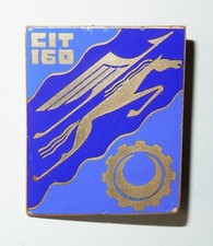 INSIGNE CENTRE D'INSTRUCTION DU TRAIN N° 160 - Drago - PETIT ÉCLAT D'ÉMAIL