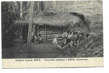 CAMEROUN  MILITAIRE  TRANCHEE ANGLAISE A EDEA