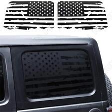 2 Pcs Rear Window USA Flag