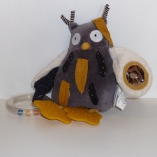 Doudou Hibou Chouette Moulin Roty - Collection les Moustaches