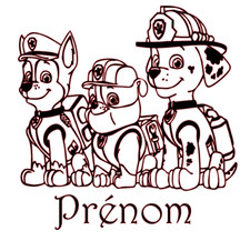 Sticker pat patrouille chase