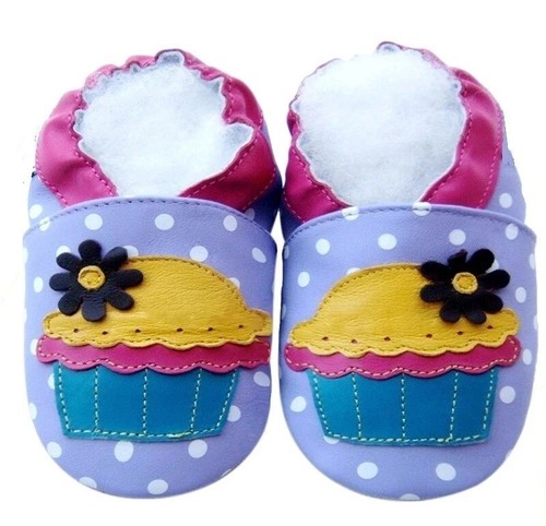 Chaussons cuir souple - chaussons, en