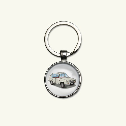 Porte clés r16 blanche - r16,