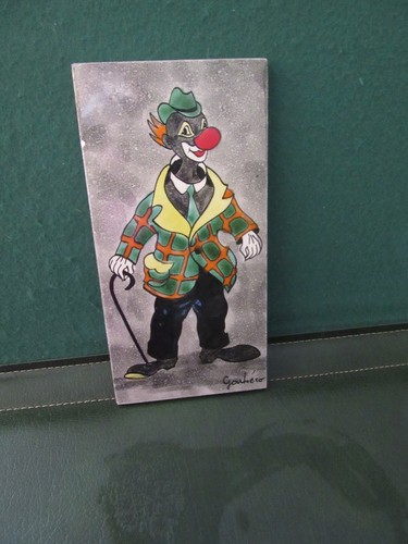 Plaque proceram clown garbero - plaque,