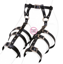 Gothic Leather Leg Harness