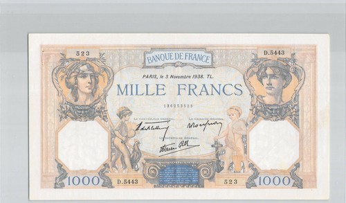 France 1000 francs cérès - france,