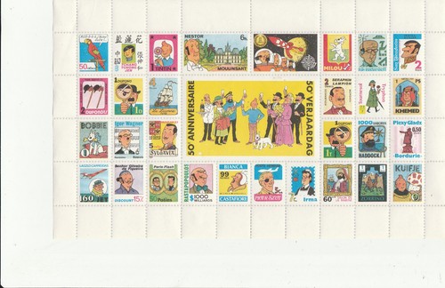 Herge tintin timbres - herge, factices