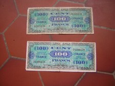 lot billet us débarquement 1944 pas casque ni boite 1944