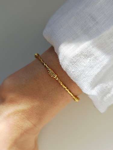 Bracelet fin minimaliste - , doré