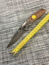 couteau "plume " lame en acier