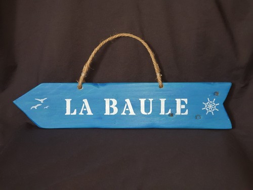 Panneau flèche bois flotté - panneau,