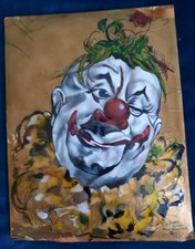 Plaque Emaillée , Emaux Limoges, clown , signé L. DADAT N° 1/8