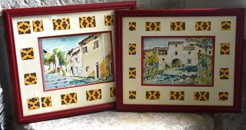 Lot deux aquarelles - lot, de