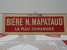 CARTON PUB ANCIEN  BIERE BRASSERIE NARCISSE MAPATAUD LIMOGES