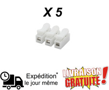 Lot de 5 Borne de Connexion Rapide Branchement Électrique Sans Outil