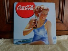 Plaque vintage tôle (non