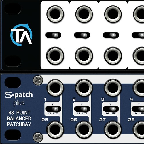 Single blank patch bay - single, label