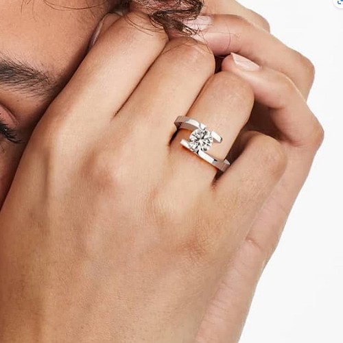 Bague platine diamant - bague,