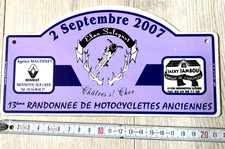 Plaque de Rallye motos