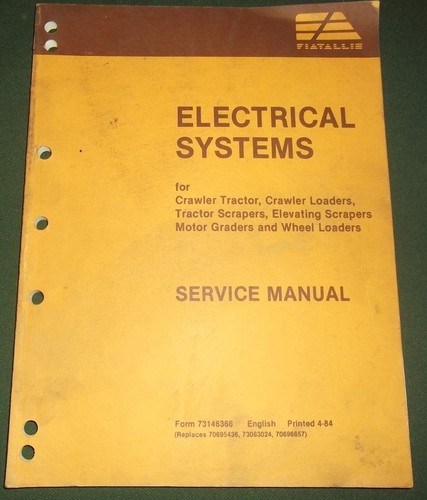 Fiat allis électrique - fiat, systems