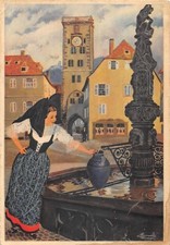 CPA ILLUSTRATEUR / HOMUALK / ALSACE / FONTAINE DE RIBEAUVILLE
