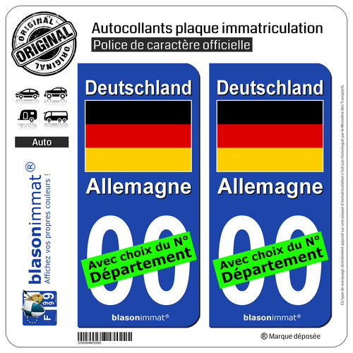 Stickers autocollant plaque - 2,