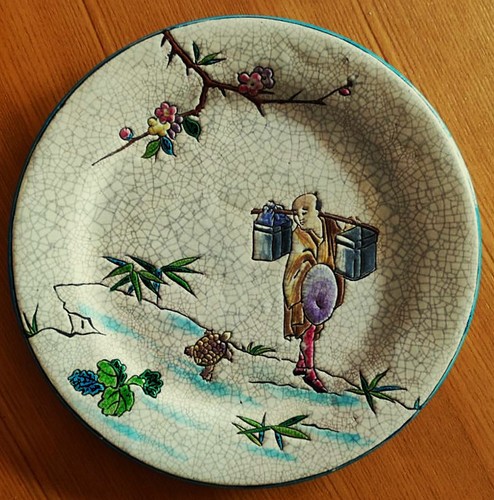 Rare assiette faïence gien - faïence,