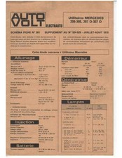 ▄▀▄ Mercedes Utilitaires 208-308, 207D-307D - Schéma-Fiche Electrique (Français)