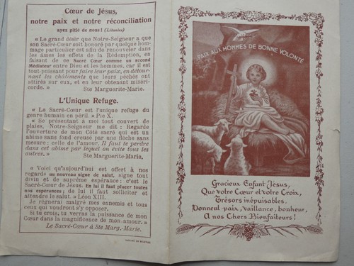 Image pieuse double paix - , aux