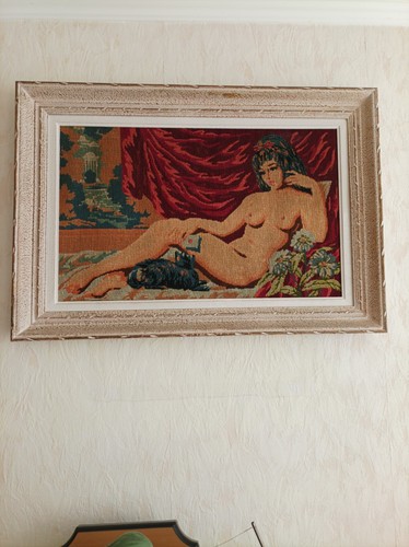 Tableau ancien femme nue - tableau,