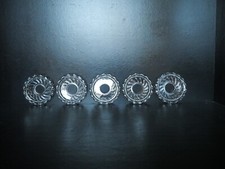 1 Bobèche bougeoir chandelier lustre applique cristal moulé Baccarat Bambou