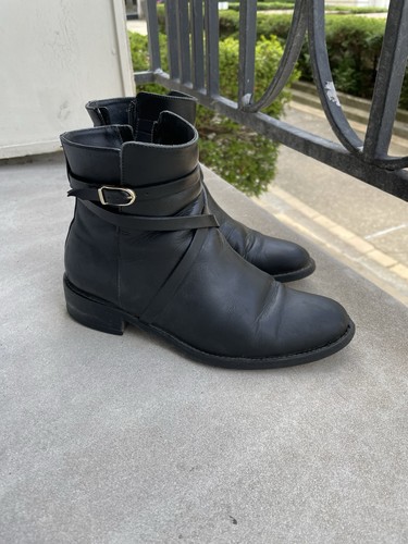 Bottines cuir tressées - en,