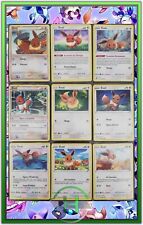 Lot de 9 x Évoli - #6 - Cartes Pokémon Françaises