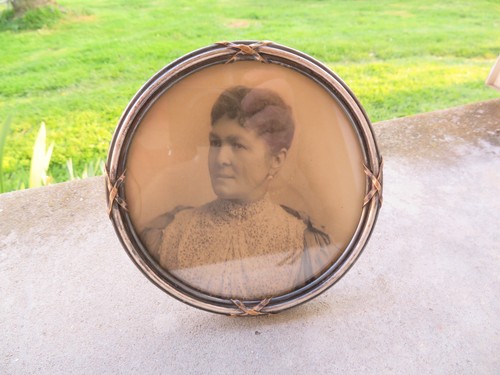 Ancien cadre photo rond - cadre, en