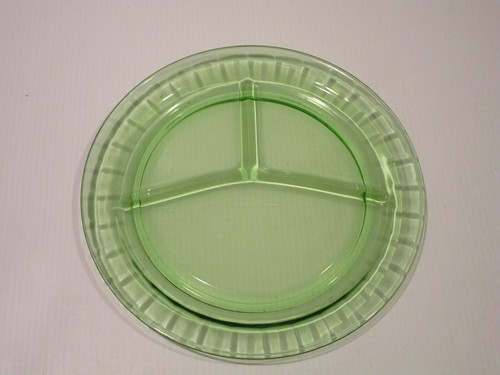 Vintage green depression glass - vintage,