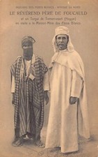 Algérie - TAMANRASSET - Le Père de Foucauld et un Targui (Touareg) en visite à l