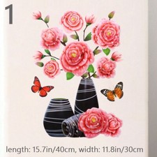 Autocollant Mural 3D Fleur