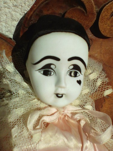 Ancienne poupée pierrot - poupée,