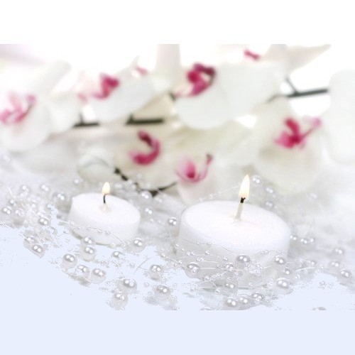 Guirlande perles blanche x - de,