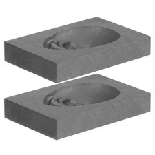  Lot de 2 moules de moulage en graphite en forme de crâne pour la fusion de