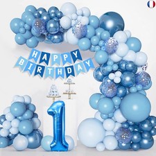 Decoration Anniversaire 1 an Garcon, Bleu Arche Ballon Anniversaire 1 an, Deco