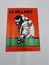Livre sur le BILLARD